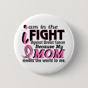 Mama bedeutet die Welt zu mir Brustkrebs Button