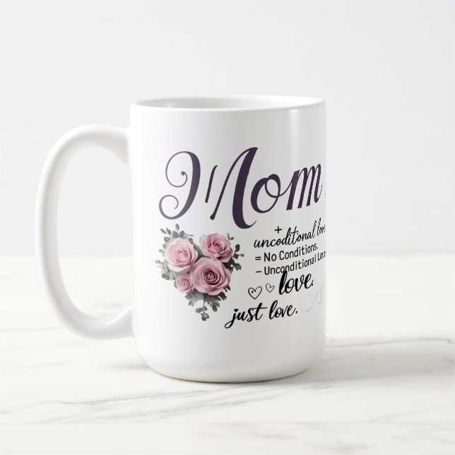 Mama, bedingungslose Liebe - Unendlichkeit Tasse v (Links)