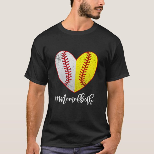 Mama beider Softball T-Shirt (Vorderseite)