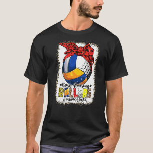 Mama beider Volleyball-Golfplätze beschäftigt Ball T-Shirt
