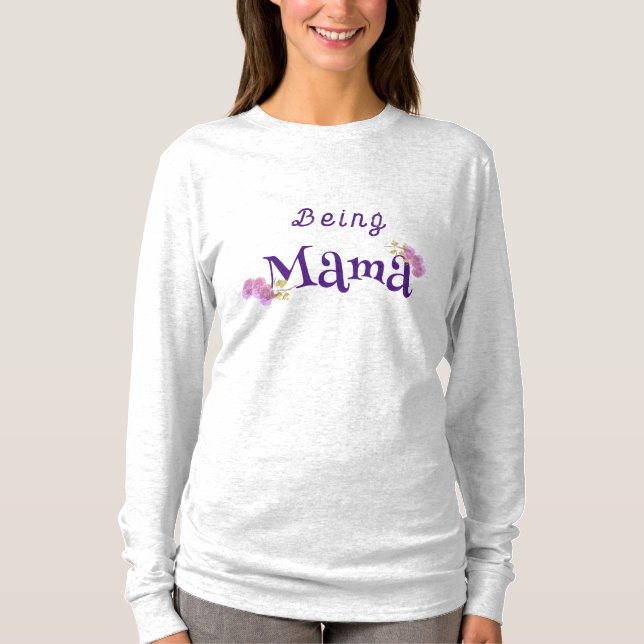 Mama benutzerdefinierbar T-Shirt (Vorderseite)