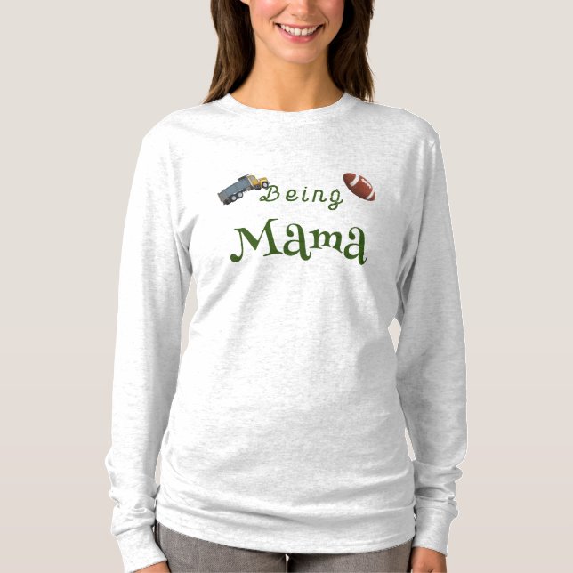 Mama benutzerdefinierbar T-Shirt (Vorderseite)