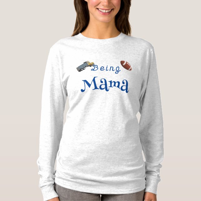 Mama benutzerdefinierbar T-Shirt (Vorderseite)