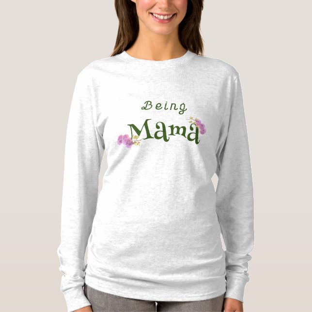 Mama benutzerdefinierbar T-Shirt (Vorderseite)