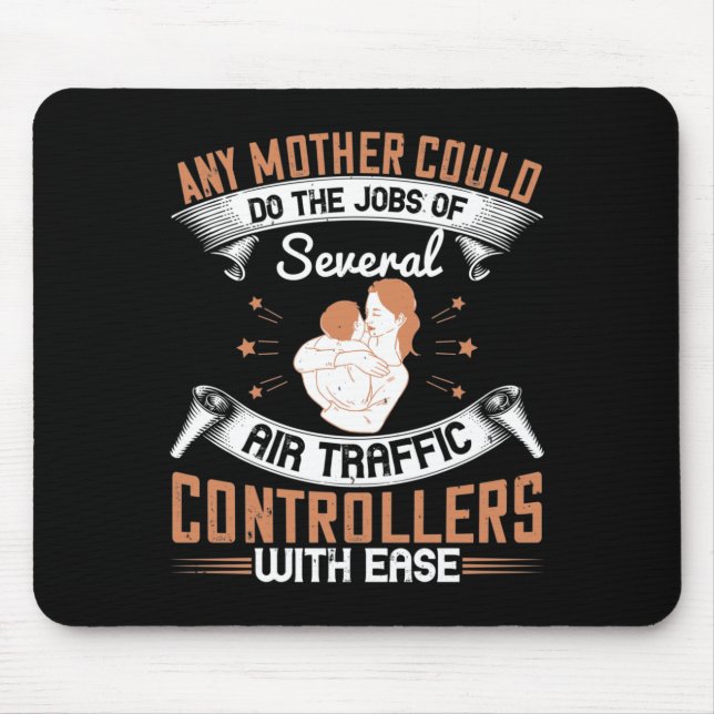 Mama - beschäftigt wie Fluglotsen Mousepad (Vorne)