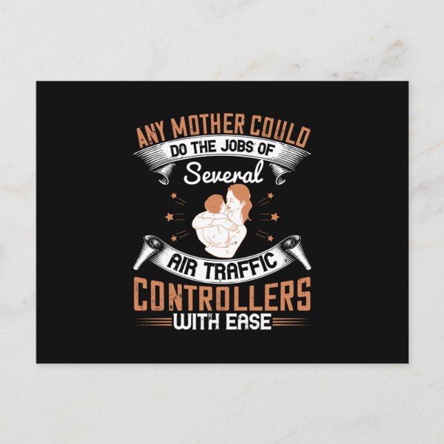 Mama - beschäftigt wie Fluglotsen Postkarte (Vorderseite)