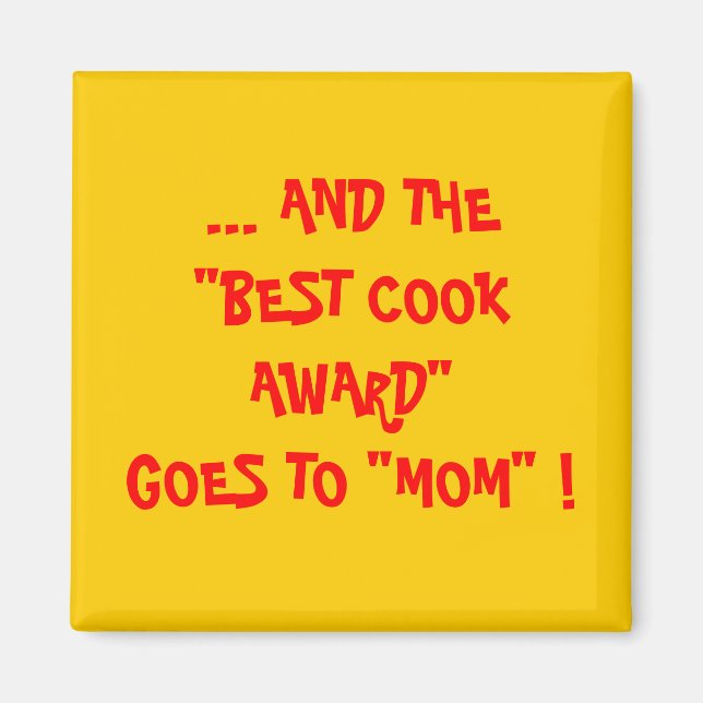 MAMA - BEST COOK AWARD MAGNET (Vorne)