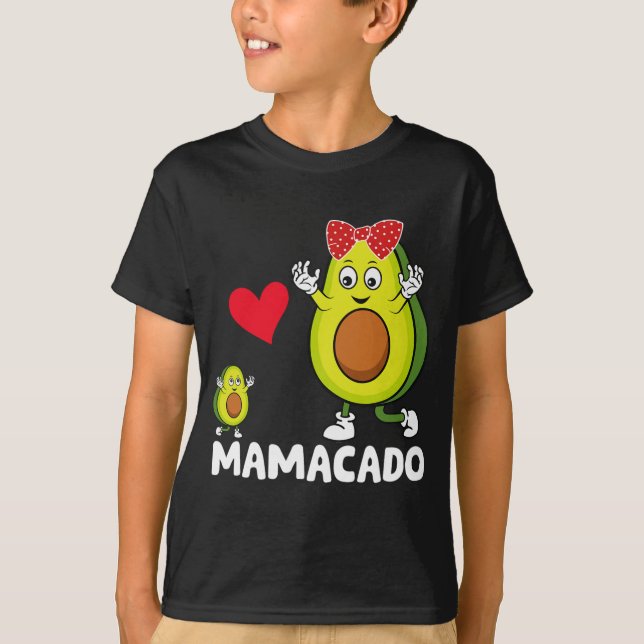 Mama Best Mama Avocado Mamacado Happy Mthers Day T-Shirt (Vorderseite)