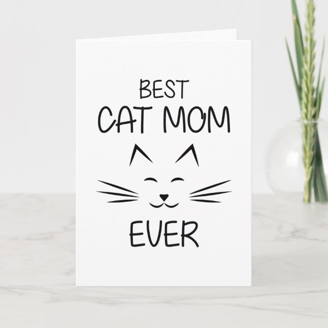 Mama - Beste Katze-Mama aller Zeiten Karte (Vorderseite)
