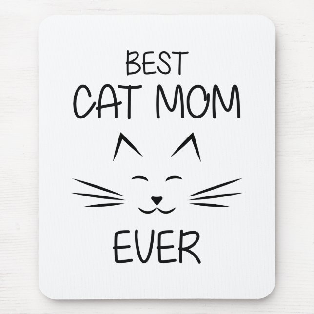 Mama - Beste Katze-Mama aller Zeiten Mousepad (Vorne)