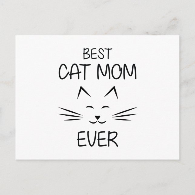 Mama - Beste Katze-Mama aller Zeiten Postkarte (Vorderseite)