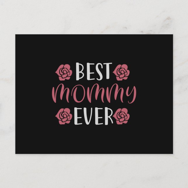 Mama - Beste Mommy-Ever Postkarte (Vorderseite)