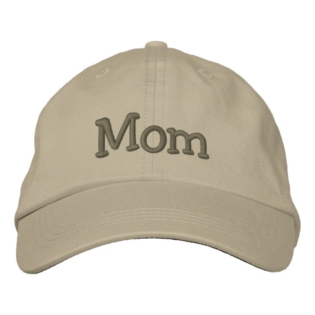 Mama bestickte Baseballkappe / Hat Khaki (Vorderseite)