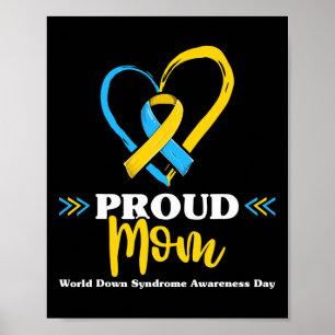 Mama-Bewusstsein für das Stolz-Down-Syndrom Poster