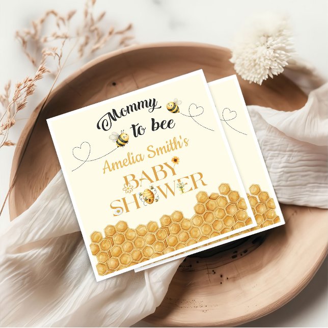 Mama-Biene-Baby-Party Serviette (Von Creator hochgeladen)