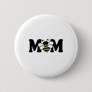 Mama Bienenzucht Niedlich 1. Geburtstag Matching F Button