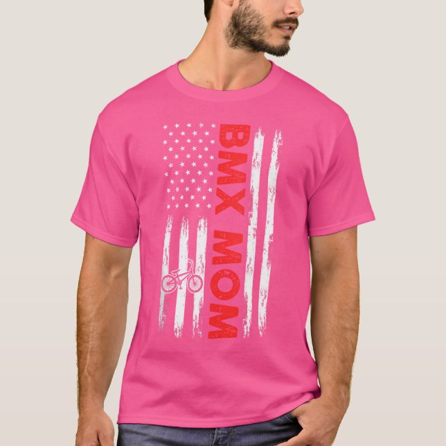 Mama Biken Radfahrerin T-Shirt (Vorderseite)