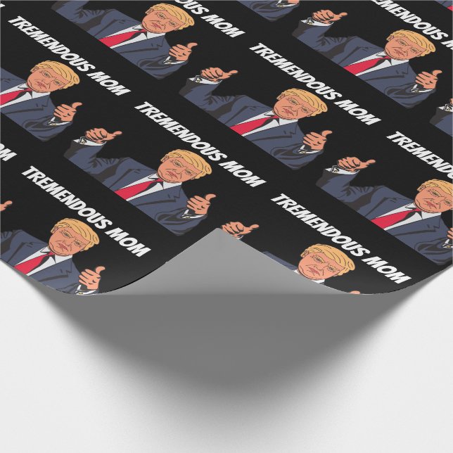 Mama BIRTHDAY DONALD TRUMP WRAPPING PAPIER Geschenkpapier (Ecke)
