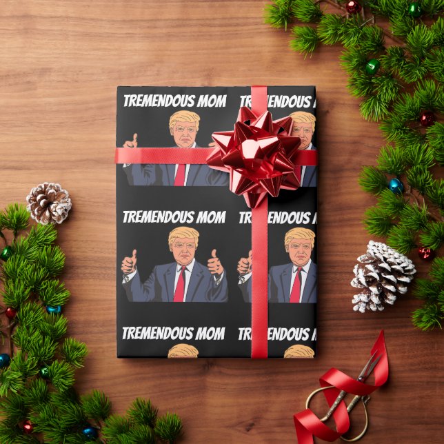 Mama BIRTHDAY DONALD TRUMP WRAPPING PAPIER Geschenkpapier (Feiertagsgeschenk)