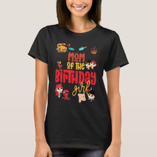Mama Birthday Girl Pirate Geburtstagsparty Thema O T-Shirt