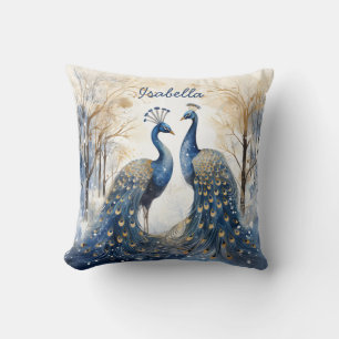 Mama Birthday Nature Lovers Peacock Personalisiert Kissen