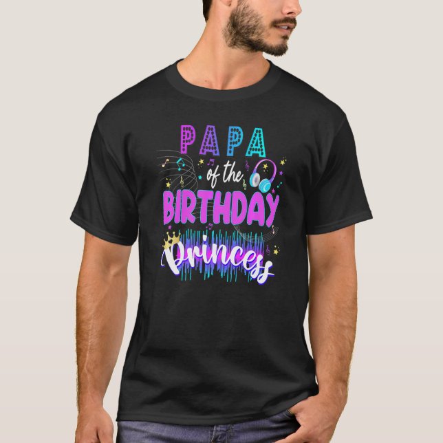 Mama Birthday Rockstar Theme Music Party Karaoke G T-Shirt (Vorderseite)
