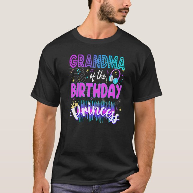 Mama Birthday Rockstar Theme Music Party Karaoke G T-Shirt (Vorderseite)