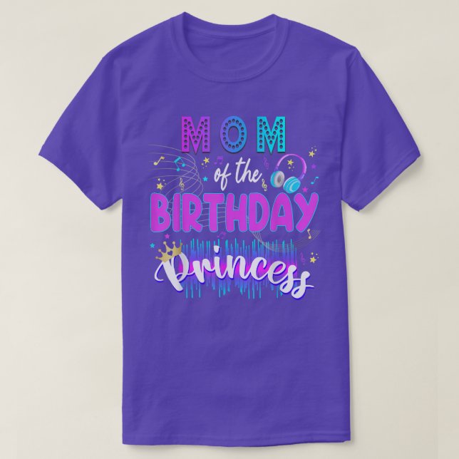 Mama Birthday Rockstar Theme Music Party Karaoke G T-Shirt (Design vorne)