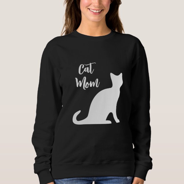 Mama Black Cat Pullover (Vorderseite)