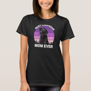 Mama Black Labrador Vintag Black Lab Mama Mo T-Shirt