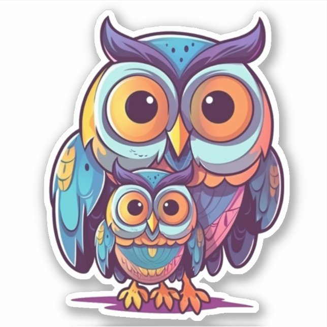 Mama Blinky und Little Bink Aufkleber (Vorderseite)