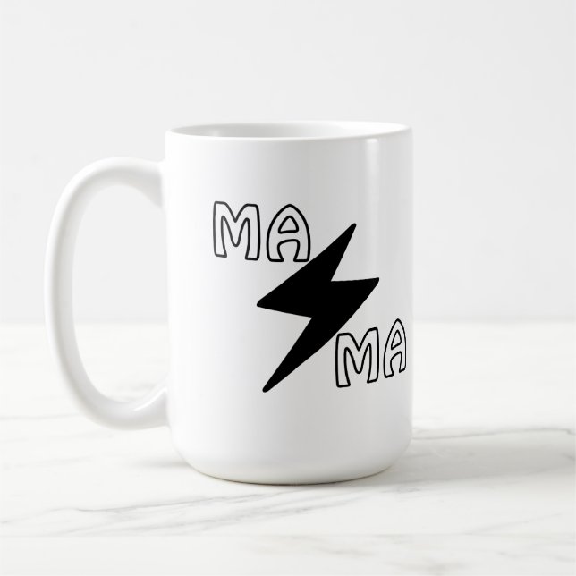 Mama Blitzbolzen-Tasse Kaffeetasse (Links)