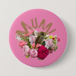 Mama! Blumen Button