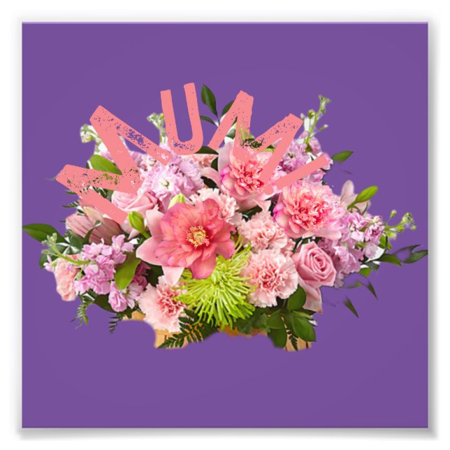 Mama! Blumen Fotodruck (Vorne)