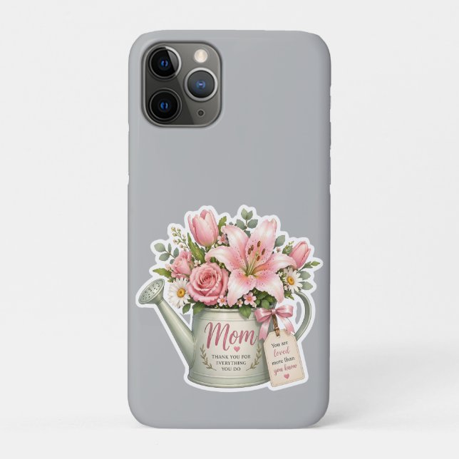 Mama-Blumen-Gießkanne Case-Mate iPhone Hülle (Rückseite)