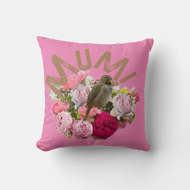 Mama! Blumen Kissen (Vorderseite)