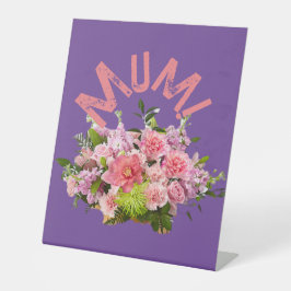 Mama! Blumen Sockelschild