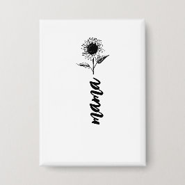 Mama-Blumengeschenk Button