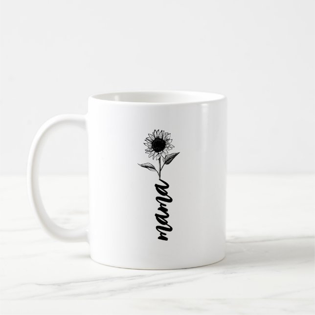 Mama-Blumengeschenk Kaffeetasse (Links)