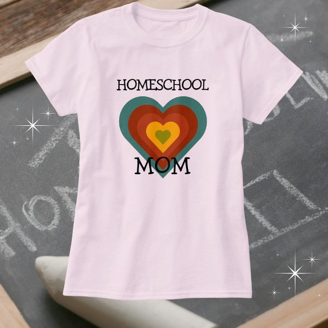 Mama | BOHO "Homeschool"-Mama T-Shirt (Personalize text to your needs. Avail in multiple styles, sizes and colors. Different graphics too!)