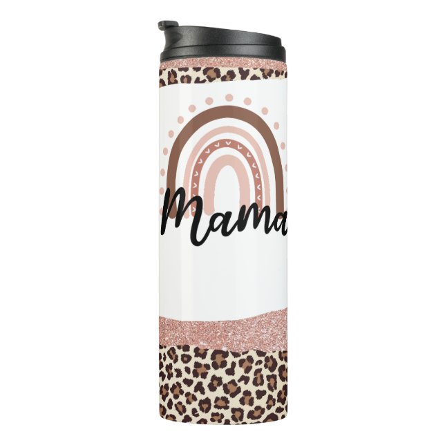 Mama Boho Rainbow  Thermosbecher (Nach rechts gedreht)