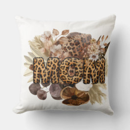 Mama boho, Tier/Blütendruck, doppelseitiges Polste Kissen