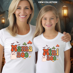 Mama Boo Halloween Mommy and Me Matching T-Shirt