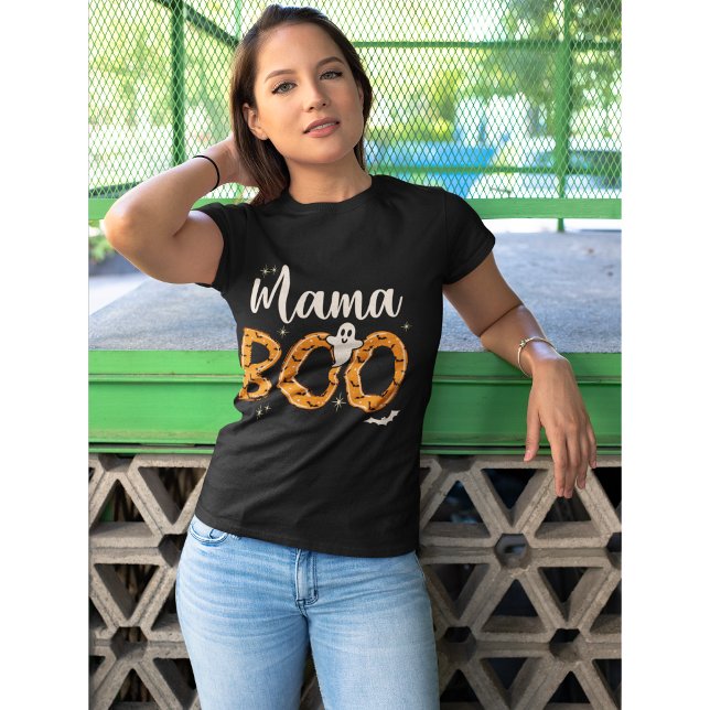 Mama Boo Halloween Naranja Lindo T-Shirt (Von Creator hochgeladen)