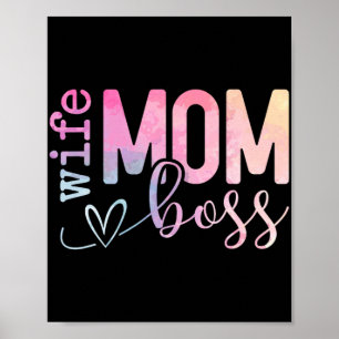 Mama Boss Funny Mothers Day Poster