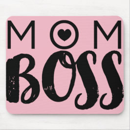 MAMA BOSS Moderne Typografie Script Trendy Chic Mousepad