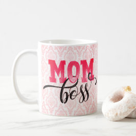 MAMA BOSS - Rosa Arabeske Mama Geschenke Cup Tasse