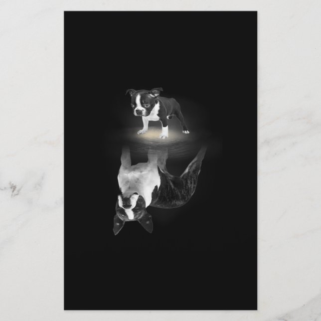Mama Boston Terrier Dog Lover Geschenk Mutter Vate Briefpapier (Vorderseite)