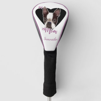 Mama Boston Terrier Hund Golf Driver Abdeckung Golf Headcover