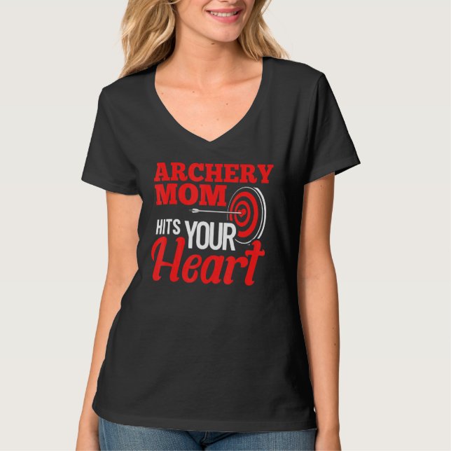 Mama Bow Arrow Game Mother Quote Arch Spread T-Shirt (Vorderseite)